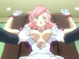Chained hentai maid gets squeezed her bigboobs and  fucked